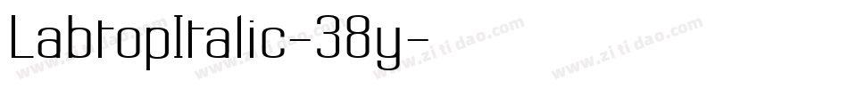 LabtopItalic-38y字体转换