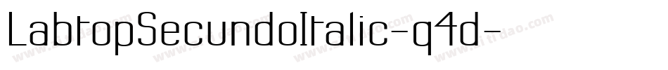 LabtopSecundoItalic-q4d字体转换