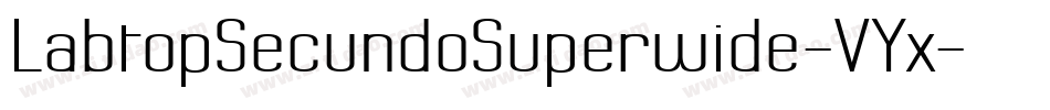 LabtopSecundoSuperwide-VYx字体转换