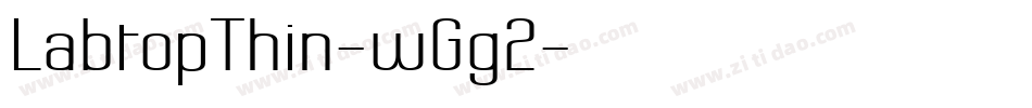LabtopThin-wGg2字体转换