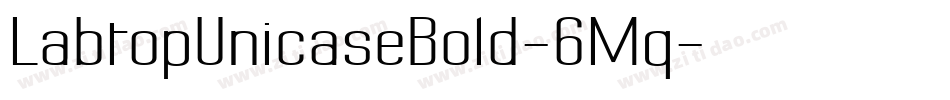 LabtopUnicaseBold-6Mq字体转换
