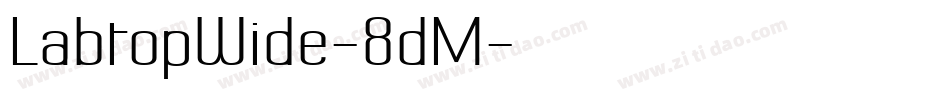 LabtopWide-8dM字体转换
