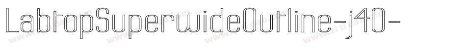 LabtopSuperwideOutline-j4O字体转换
