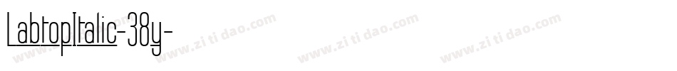 LabtopItalic-38y字体转换