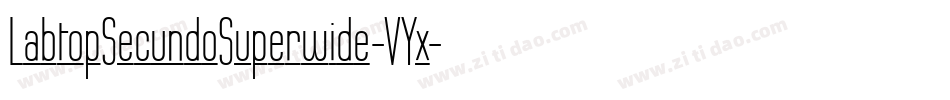 LabtopSecundoSuperwide-VYx字体转换