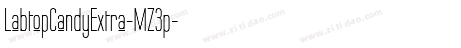 LabtopCandyExtra-MZ3p字体转换