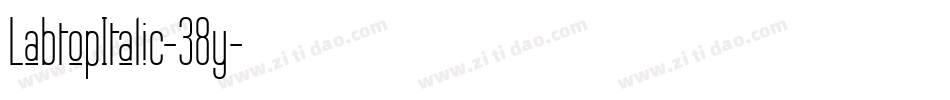 LabtopItalic-38y字体转换