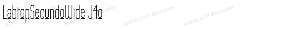 LabtopSecundoWide-J4o字体转换
