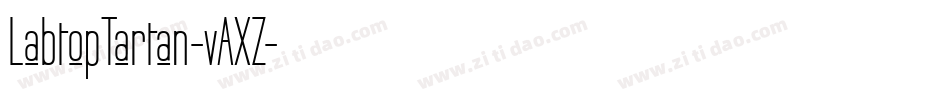 LabtopTartan-vAXZ字体转换