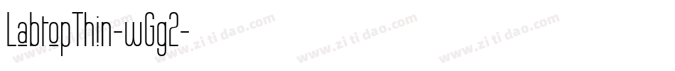 LabtopThin-wGg2字体转换