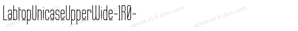 LabtopUnicaseUpperWide-1R0字体转换