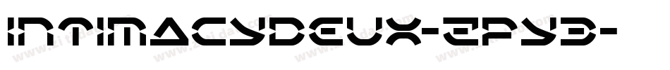 IntimacyDeux-Zpy3字体转换