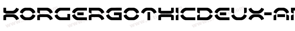 KorgerGothicDeux-AmYp字体转换