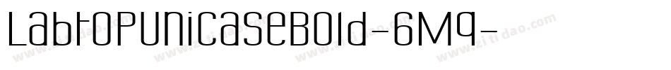 LabtopUnicaseBold-6Mq字体转换