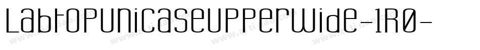 LabtopUnicaseUpperWide-1R0字体转换