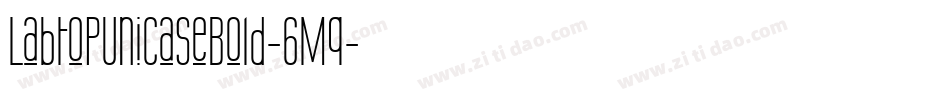 LabtopUnicaseBold-6Mq字体转换