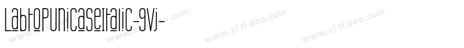 LabtopUnicaseItalic-9vj字体转换