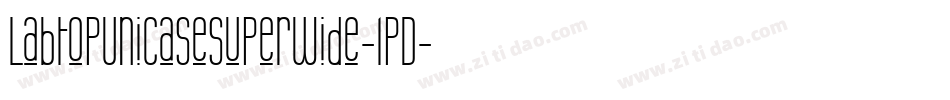 LabtopUnicaseSuperwide-lpD字体转换