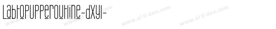 LabtopUpperOutline-dxyl字体转换
