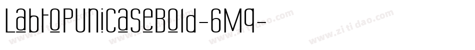 LabtopUnicaseBold-6Mq字体转换