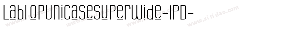 LabtopUnicaseSuperwide-lpD字体转换