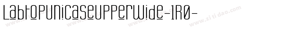 LabtopUnicaseUpperWide-1R0字体转换
