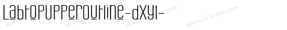 LabtopUpperOutline-dxyl字体转换