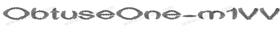 ObtuseOne-m1VV字体转换