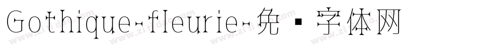 Gothique-fleurie字体转换