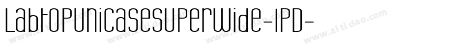 LabtopUnicaseSuperwide-lpD字体转换