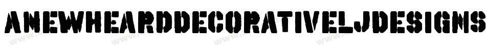 ANewHeardDecorativeLjDesignStudiosDecorativa-EeBl字体转换