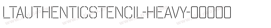 LTAuthenticStencil-Heavy字体转换