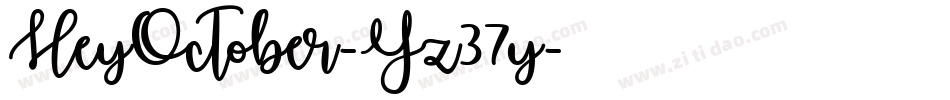 HeyOctober-Yz37y字体转换