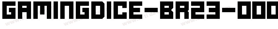 Gamingdice-Brz3字体转换