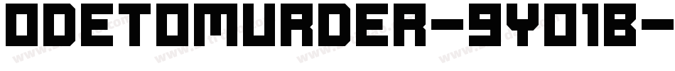 OdeToMurder-9Yo1B字体转换