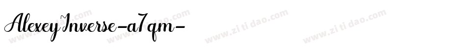 AlexeyInverse-a7qm字体转换