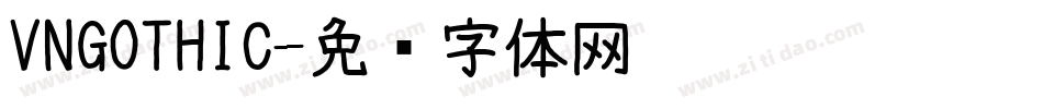 VNGOTHIC字体转换
