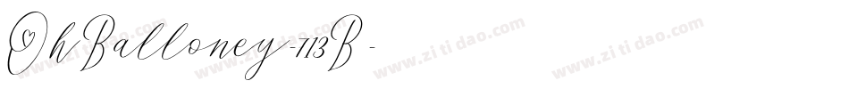 OhBalloney-713B字体转换