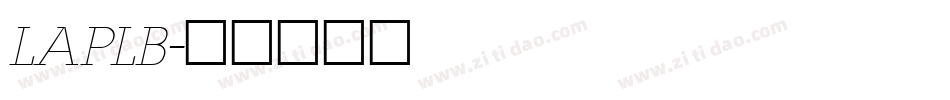 LAPLB字体转换