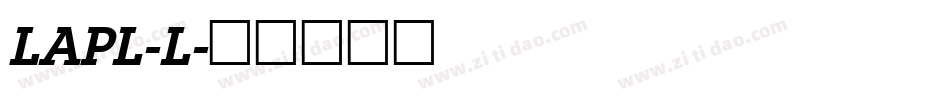 LAPL-L字体转换