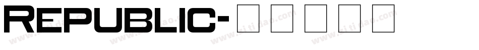 Republic字体转换