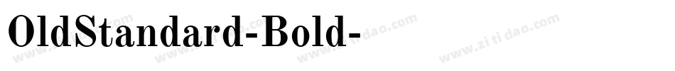OldStandard-Bold字体转换