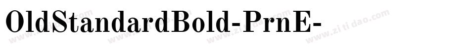 OldStandardBold-PrnE字体转换