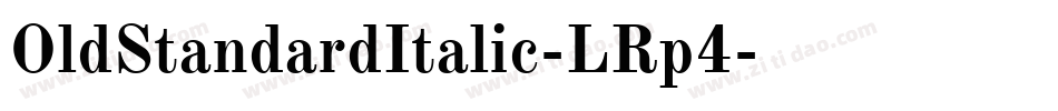 OldStandardItalic-LRp4字体转换