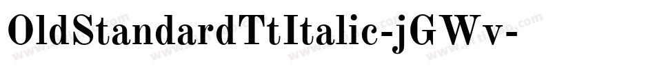 OldStandardTtItalic-jGWv字体转换