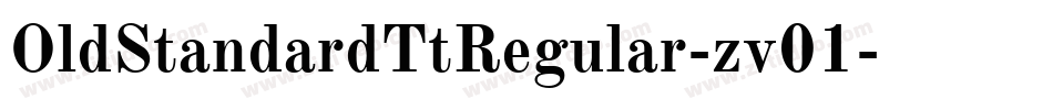 OldStandardTtRegular-zv01字体转换