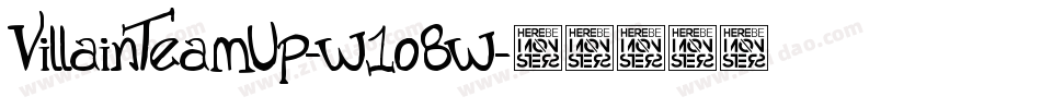 VillainTeamUp-w1o8w字体转换