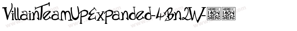 VillainTeamUpExpanded-4Bn2W字体转换