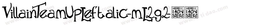 VillainTeamUpLeftalic-mL2g2字体转换