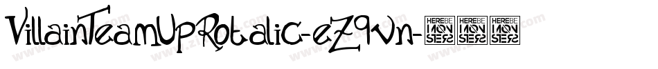 VillainTeamUpRotalic-eZ9vn字体转换